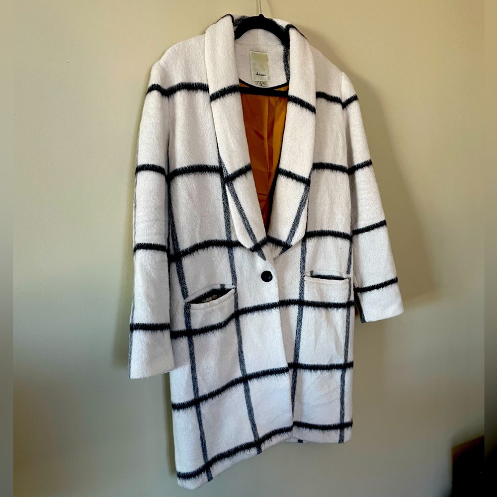 Anthropologie Elevenses Wool & Mohair Blend Pea Coat